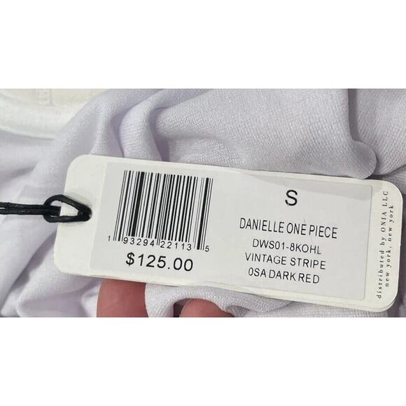 We Wore What Danielle One Piece Star Print Belted One Piece Bathing Suit Small - Picture 6 of 8